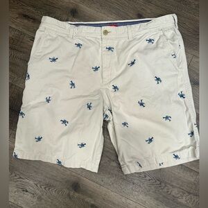 Izod Saltwater Chino Lobster Print Shorts 40